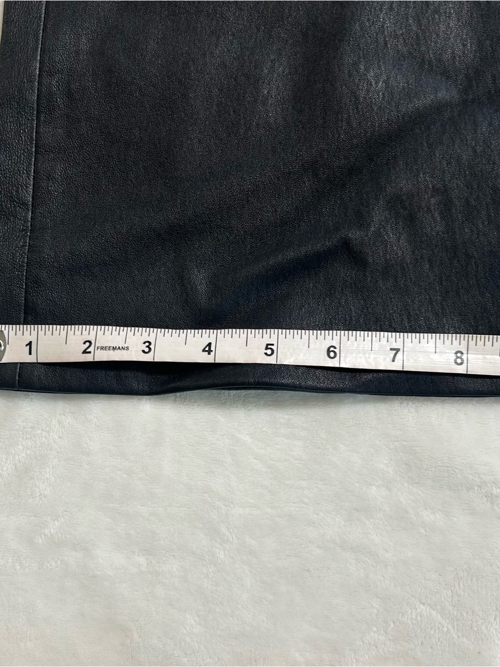 ARMA Black Leather Flare Pants US 6–8 Y2K Moto Rocker Bell Bottom - Picture 7 of 11